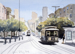 The old trams in San Francisco 2012. Trams
